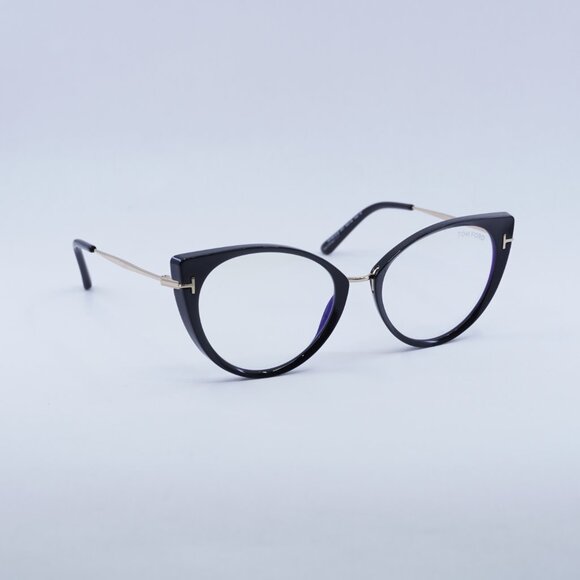 ?️ New Tom Ford FT5815-B 001 Eyeglasses - Shiny Black Frame 54mm